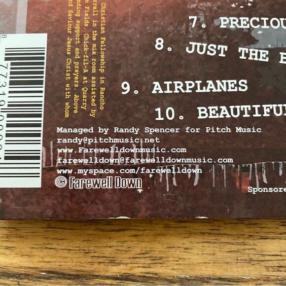 3 for $15|| CD “Farewell Down” - Picture 4 of 8